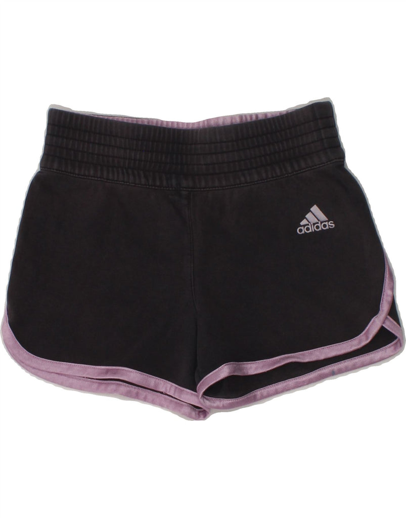 ADIDAS Girls Sport Shorts 5-6 Years W20  Grey | Vintage Adidas | Thrift | Second-Hand Adidas | Used Clothing | Messina Hembry 