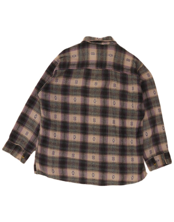 S.S.Shirties Mens Loose Fit Flannel Shirt Medium Multicoloured Check