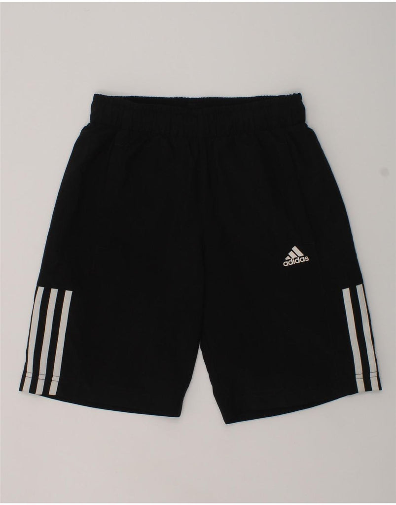 ADIDAS Boys Climalite Sport Shorts 9-10 Years Black Polyester | Vintage Adidas | Thrift | Second-Hand Adidas | Used Clothing | Messina Hembry 