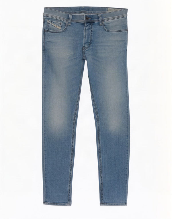Diesel Mens Tepphar Carrot Slim Jeans W32 L30 Blue Cotton
