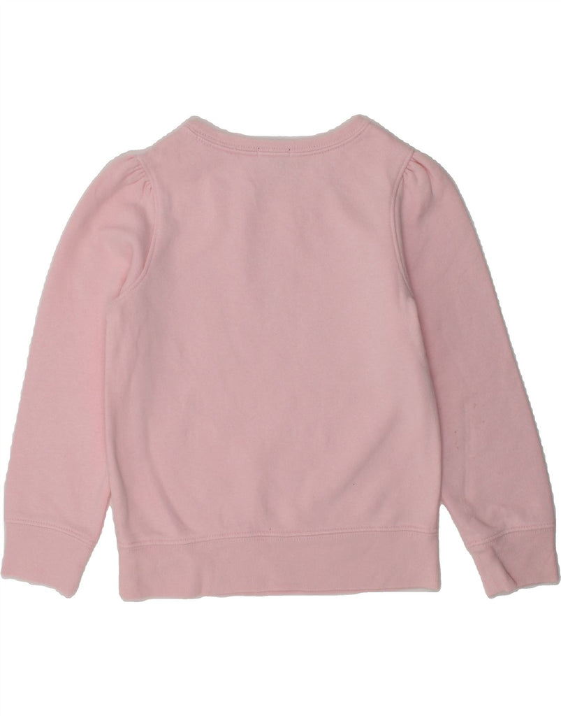 GAP Girls Graphic Sweatshirt Jumper 3-4 Years Pink Cotton | Vintage Gap | Thrift | Second-Hand Gap | Used Clothing | Messina Hembry 