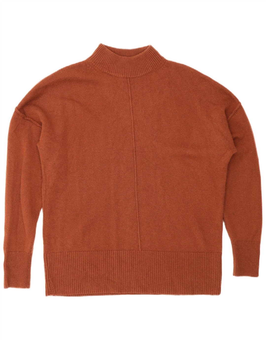 Hugo Boss Mens Turtle Neck Jumper Sweater Medium Brown Cashmere
