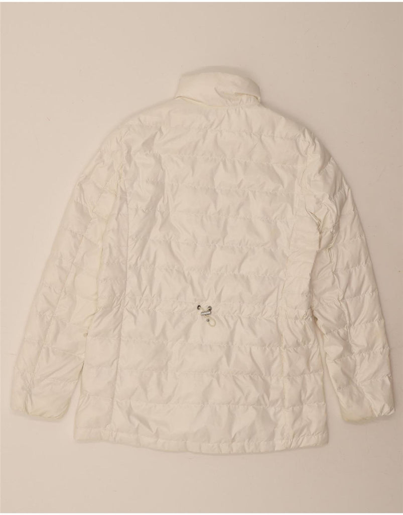POLO RALPH LAUREN Womens Padded Jacket UK 14 Medium White Polyester Vintage Polo Ralph Lauren and Second-Hand Polo Ralph Lauren from Messina Hembry 