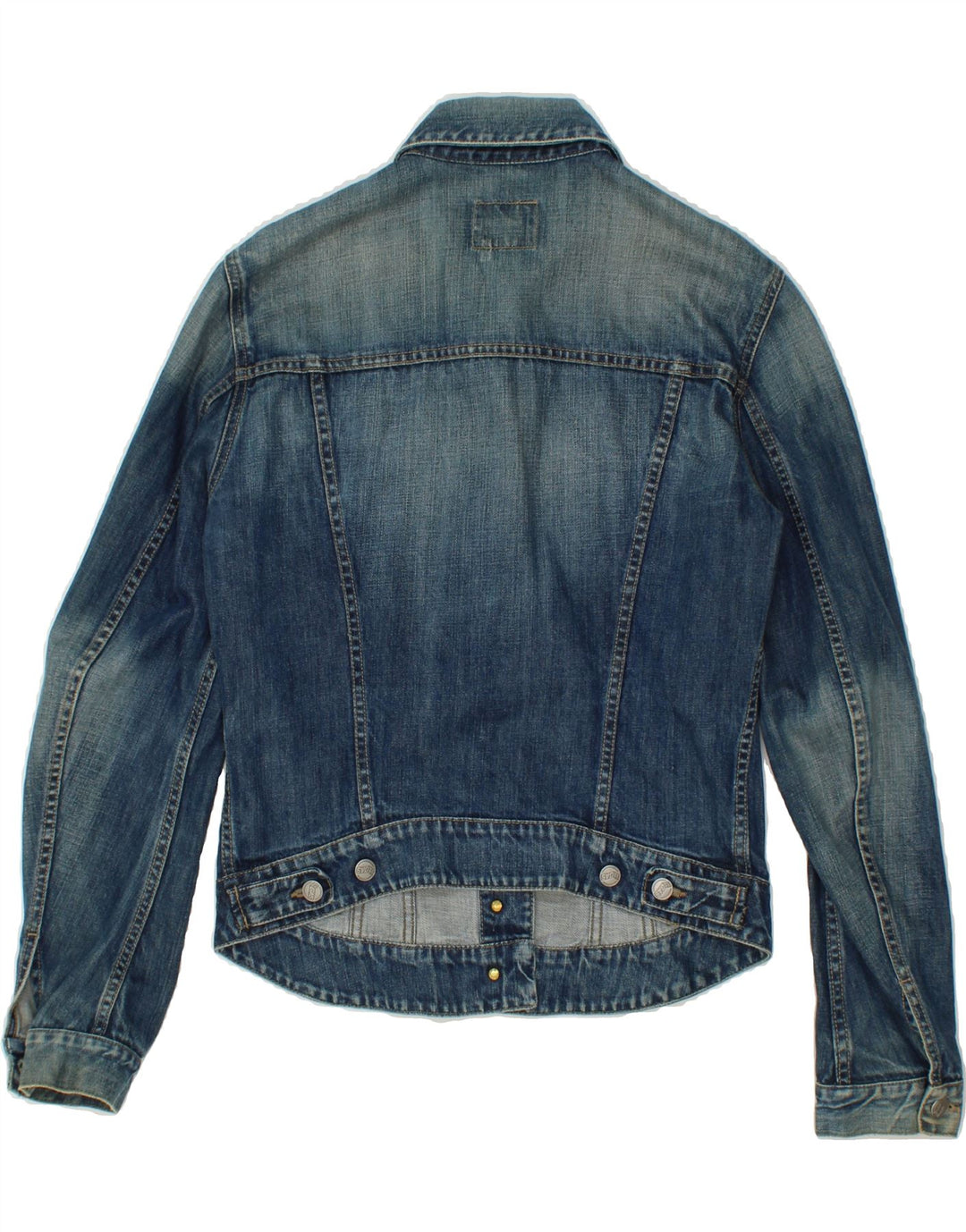 GAS Womens Denim Jacket UK 18 XL Blue Cotton Vintage Gas and Second-Hand Gas from Messina Hembry 