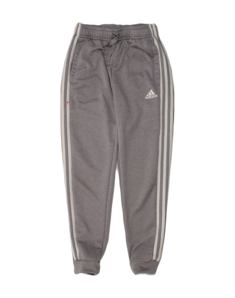 ADIDAS Boys Tracksuit Trousers Joggers 11-12 Years Grey Polyester | Vintage Adidas | Thrift | Second-Hand Adidas | Used Clothing | Messina Hembry 