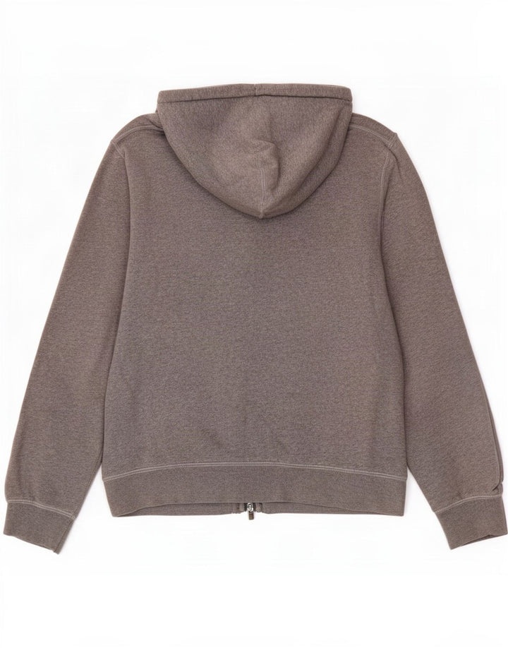 Hackett Mens Zip Hoodie Sweater Medium Grey Cotton