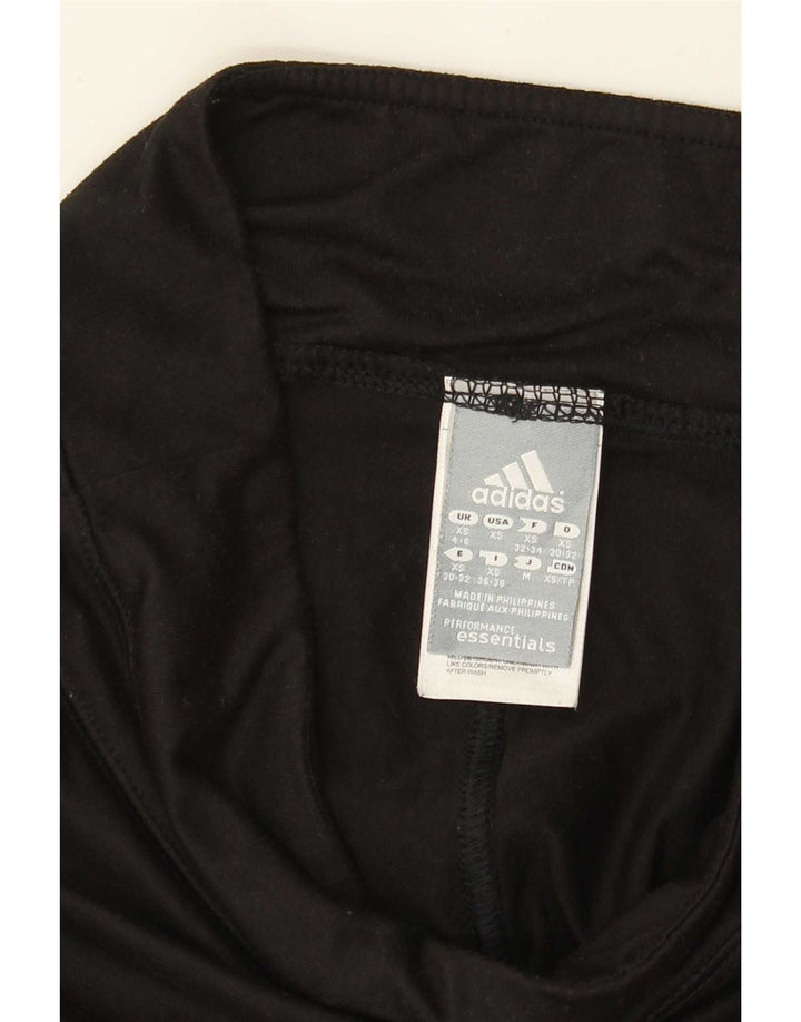 Adidas Womens Climalite Leggings UK 4/6 XS Black Polyester