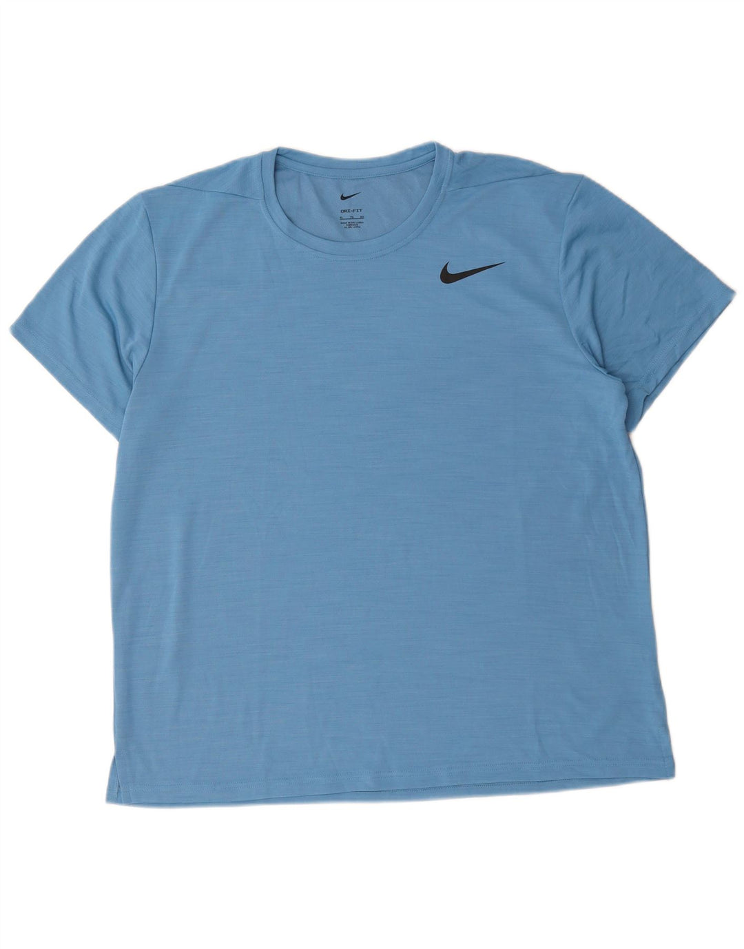 Nike Mens Dri Fit T-Shirt Top XL Blue Polyester