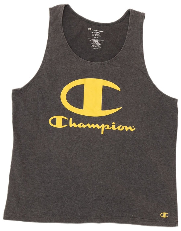 Champion Mens Large Grey Cotton