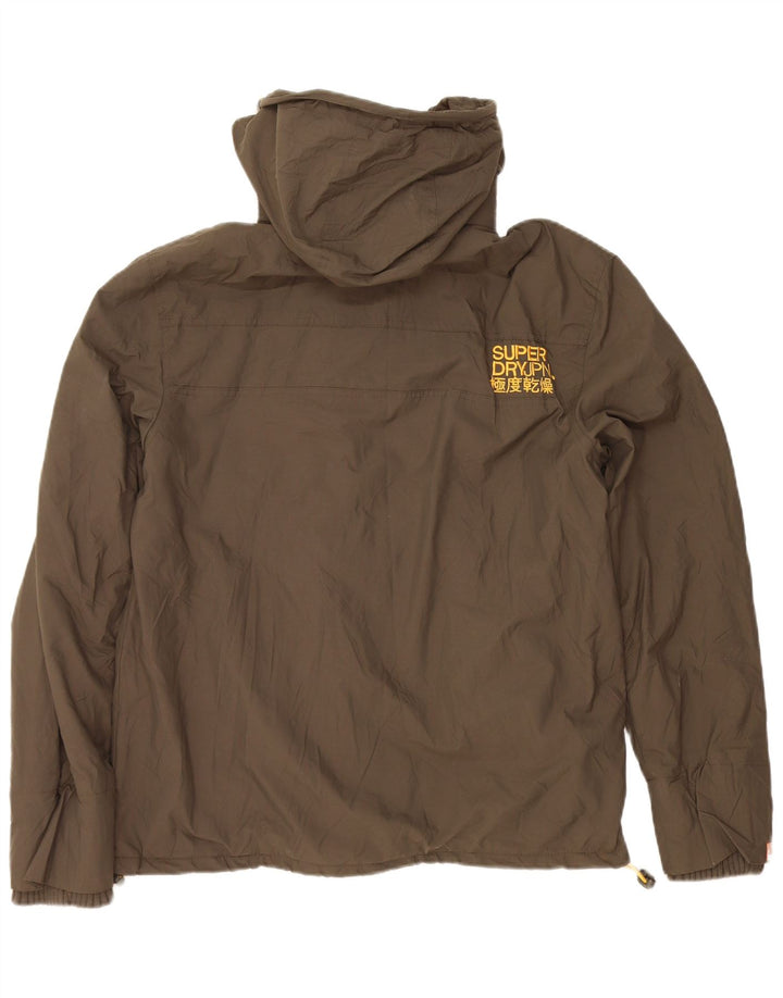 Superdry Mens The Windcheater Graphic Windbreaker Jacket UK 40 Large Khaki