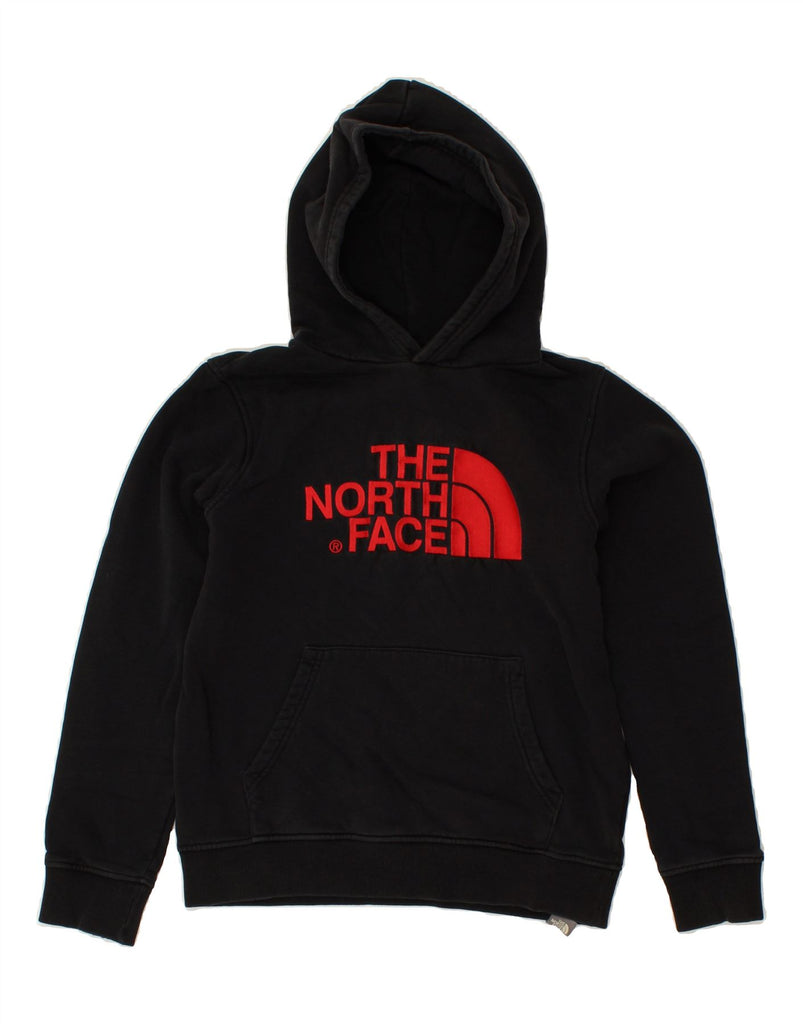 THE NORTH FACE Boys Graphic Hoodie Jumper 11-12 Years Large Black Cotton | Vintage The North Face | Thrift | Second-Hand The North Face | Used Clothing | Messina Hembry 