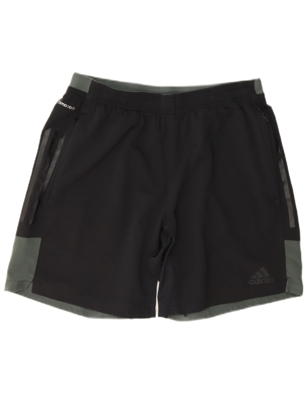 Adidas Mens Climacool Sport Shorts Large Black Colourblock Polyester