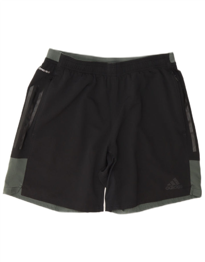 Adidas Mens Climacool Sport Shorts Large Black Colourblock Polyester