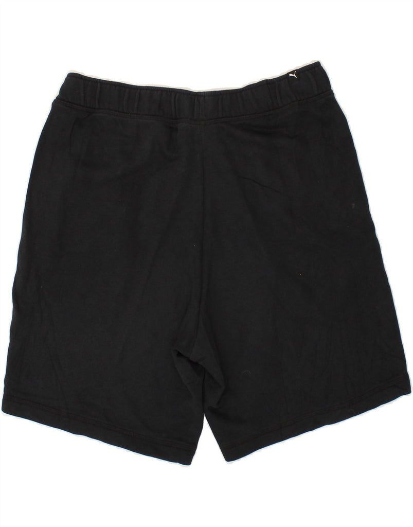 PUMA Mens Sport Shorts Large Black Cotton | Vintage Puma | Thrift | Second-Hand Puma | Used Clothing | Messina Hembry 