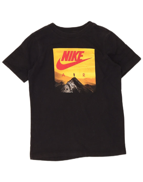 Nike Boys Regular Graphic T-Shirt Top 10-11 Years Medium Black Sports