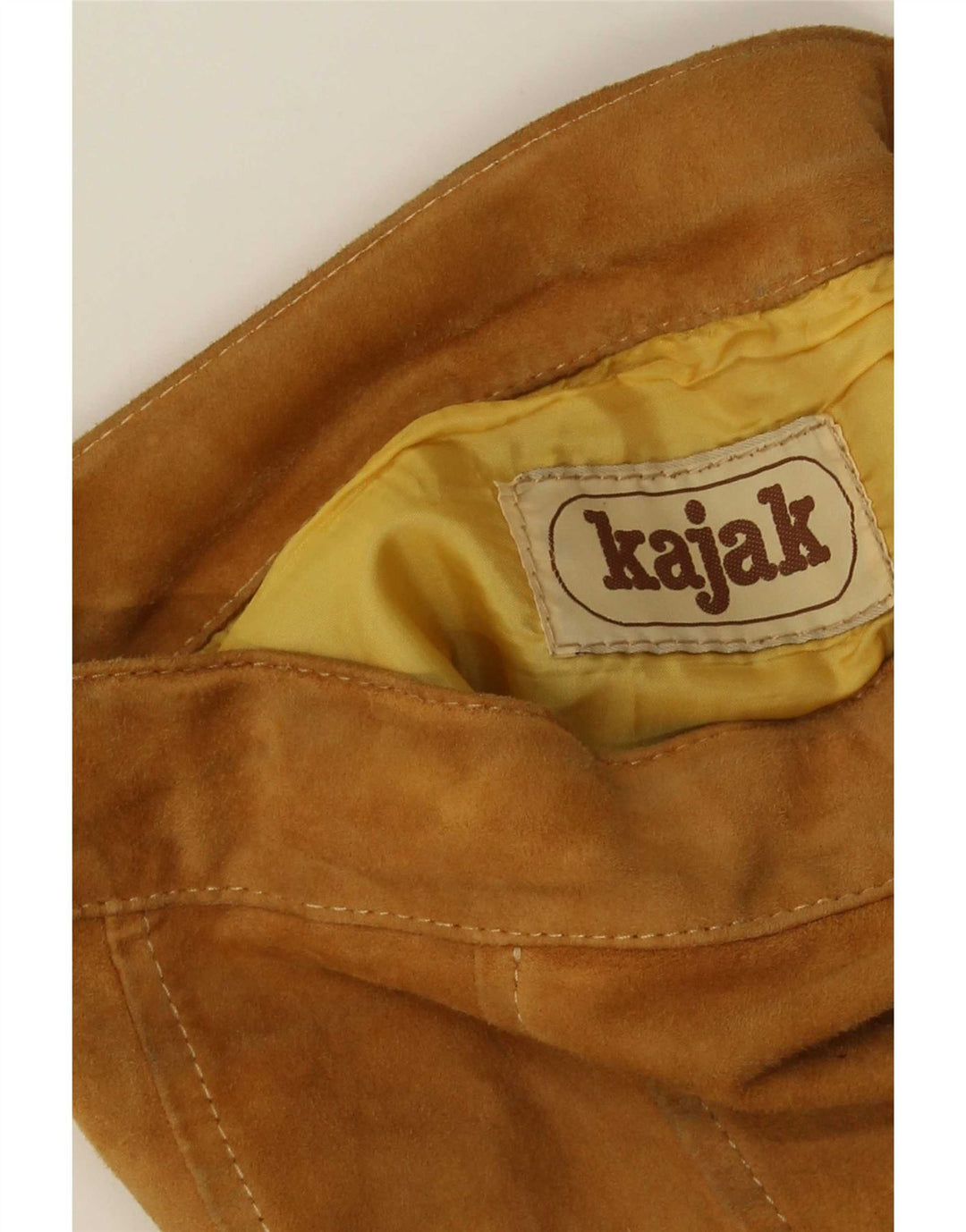 Vintage Womens Suede Flared Skirt W26 Small Brown