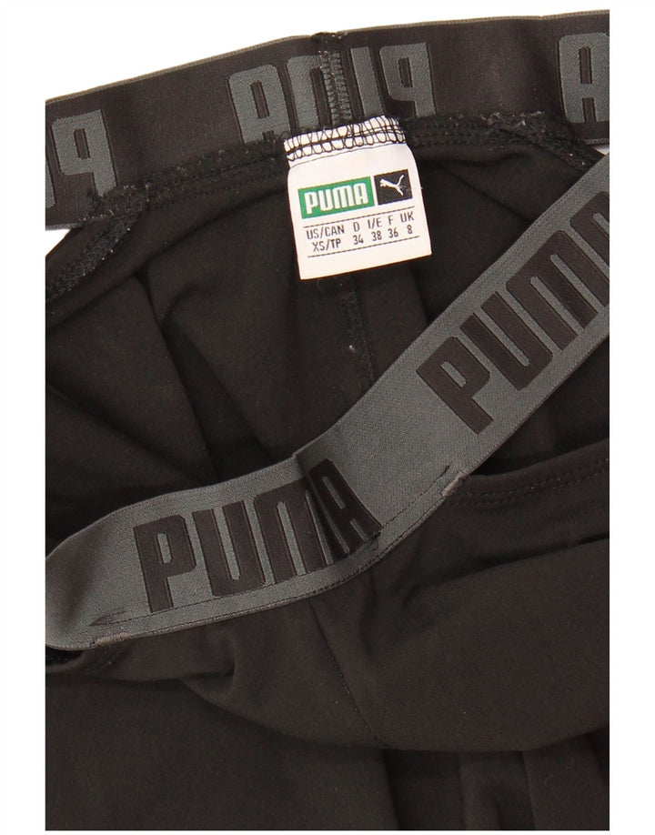 Puma Womens Graphic Leggings UK 8 Small Black