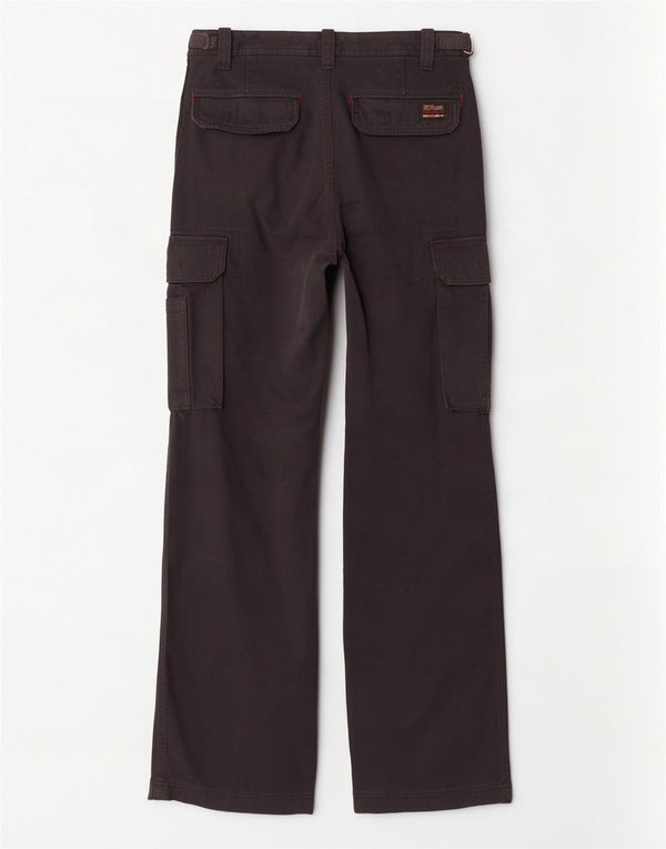 Tommy Hilfiger Mens Straight Cargo Trousers W32 L34 Grey Cotton