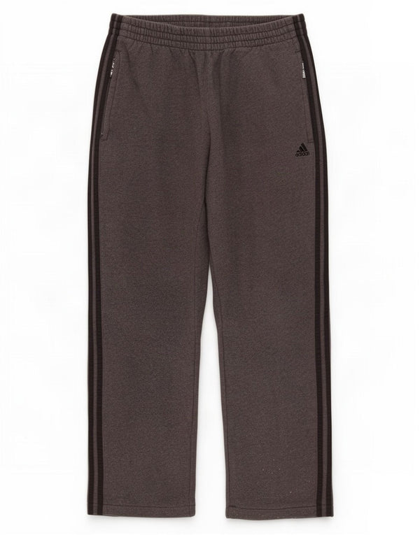 Adidas Mens Crop Tracksuit Trousers Medium Grey Cotton
