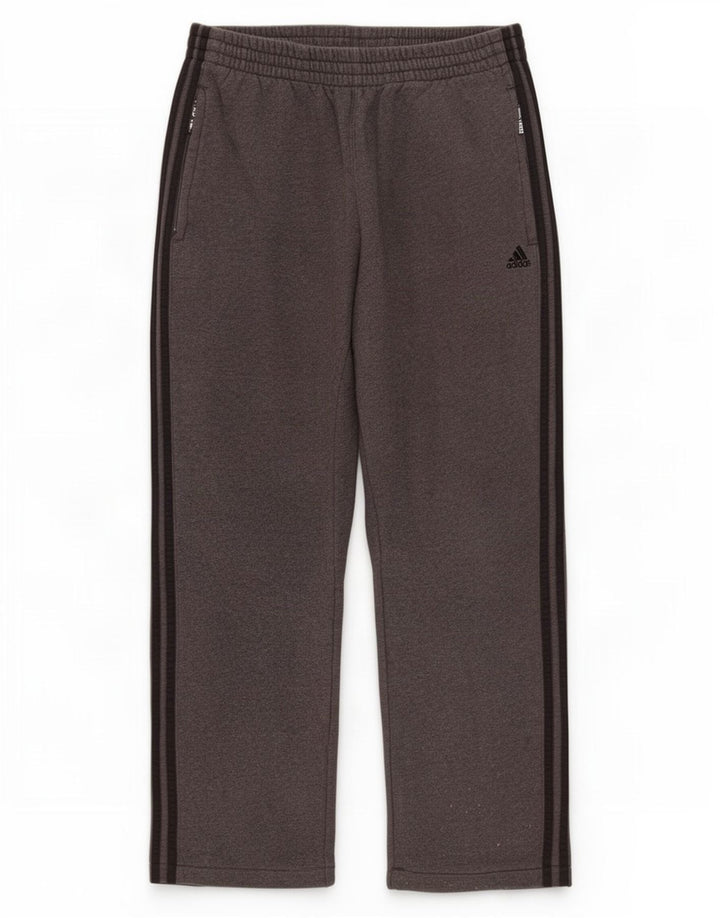 Adidas Mens Crop Tracksuit Trousers Medium Grey Cotton