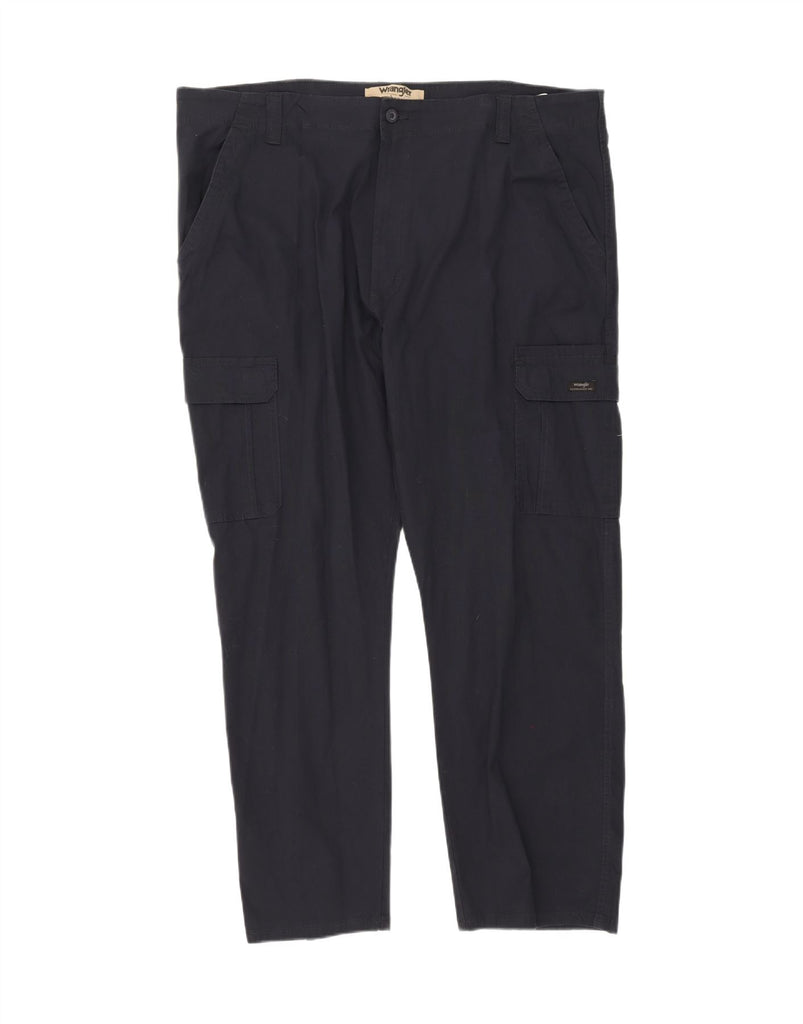 WRANGLER Mens Straight Cargo Trousers W42 L30 Navy Blue Cotton Vintage Wrangler and Second-Hand Wrangler from Messina Hembry 