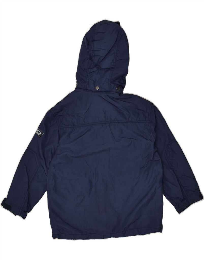 INVICTA Boys Hooded Utility Jacket 5-6 Years Navy Blue Nylon | Vintage Invicta | Thrift | Second-Hand Invicta | Used Clothing | Messina Hembry 