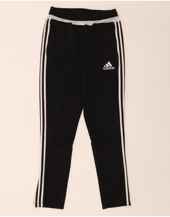 ADIDAS Boys Climacool Tracksuit Trousers 13-14 Years Black Polyester