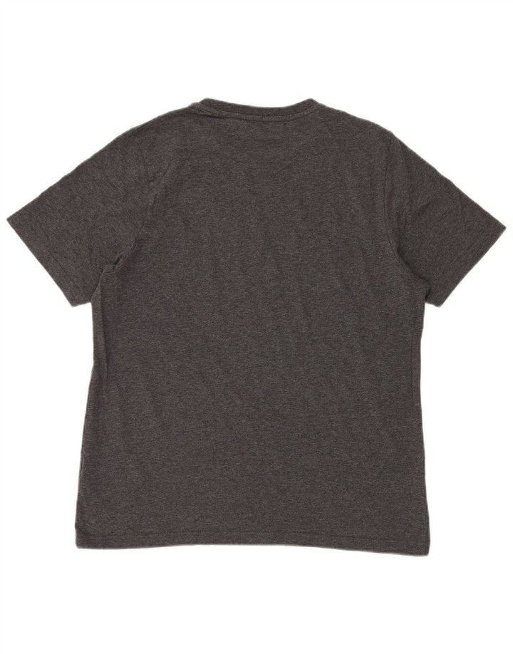 ELLESSE Mens Graphic T-Shirt Top Medium Grey Cotton