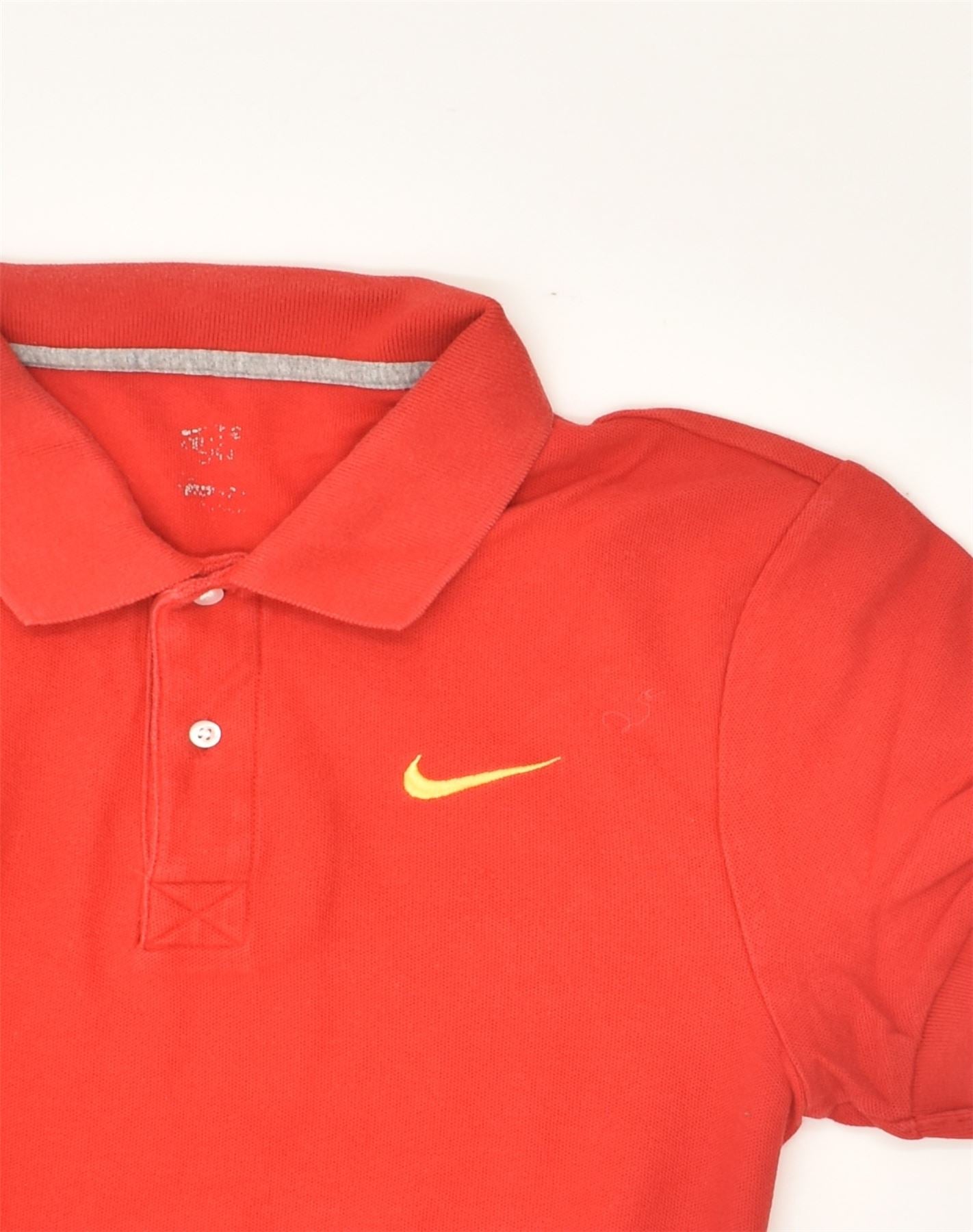 NIKE MENS THE Athletic Dept. Polo Shirt Small Red Cotton TL11