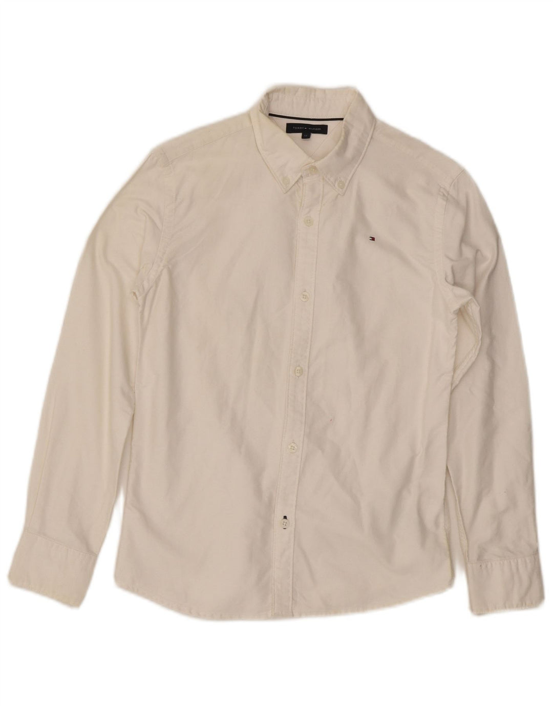 Tommy Hilfiger Boys Shirt 11-12 Years White Cotton