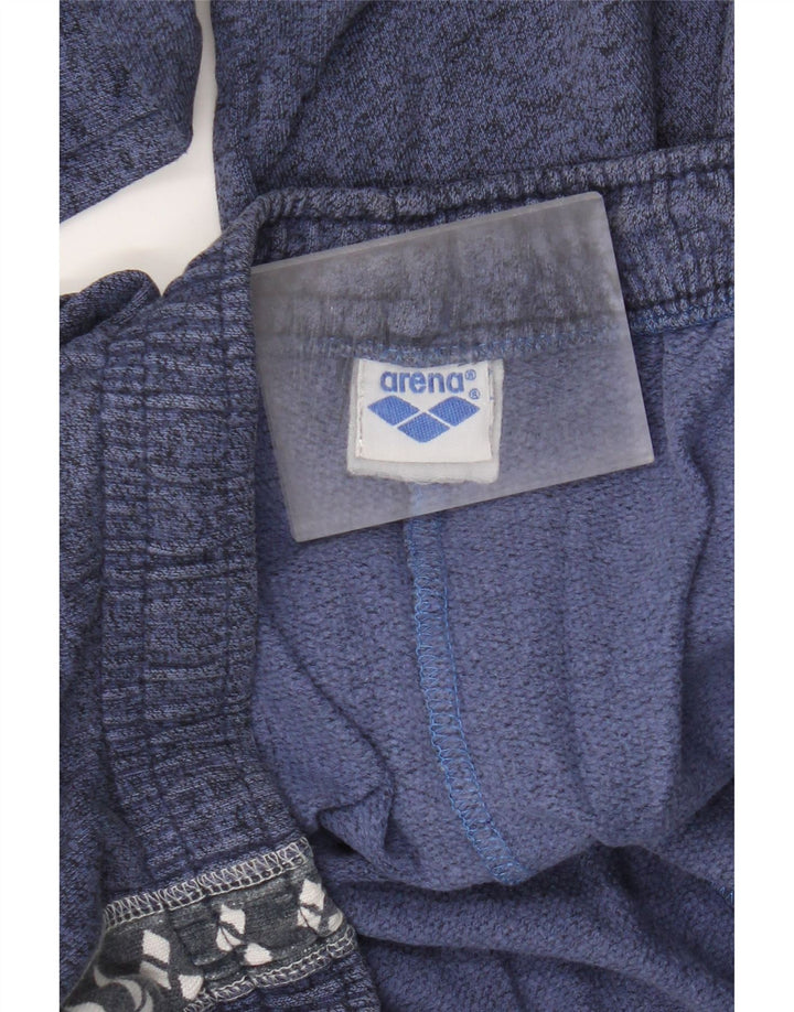 Arena Mens Graphic Tracksuit Trousers Large Blue Flecked