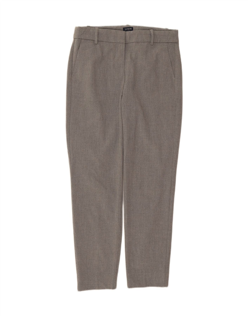 J. CREW Womens Ruby Slim Chino Trousers US 6 Medium W30 L27 Grey Polyester Vintage J. Crew and Second-Hand J. Crew from Messina Hembry 