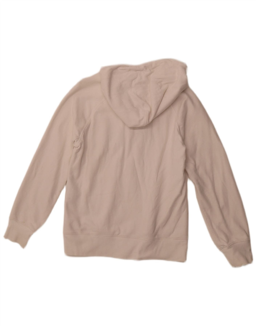 LEVI'S Womens Graphic Hoodie Jumper UK 6 XS Off White Cotton