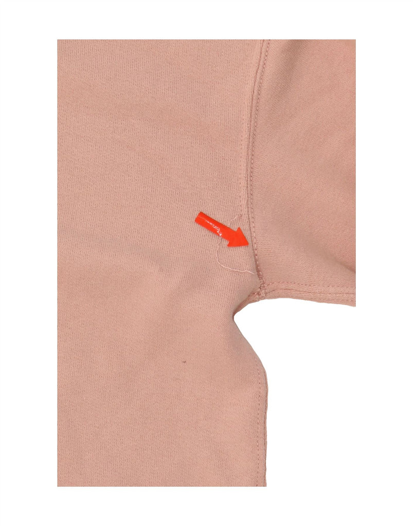 ABERCROMBIE & FITCH Womens Graphic Zip Hoodie Sweater UK 2 2XS Pink Cotton Vintage Abercrombie & Fitch and Second-Hand Abercrombie & Fitch from Messina Hembry 