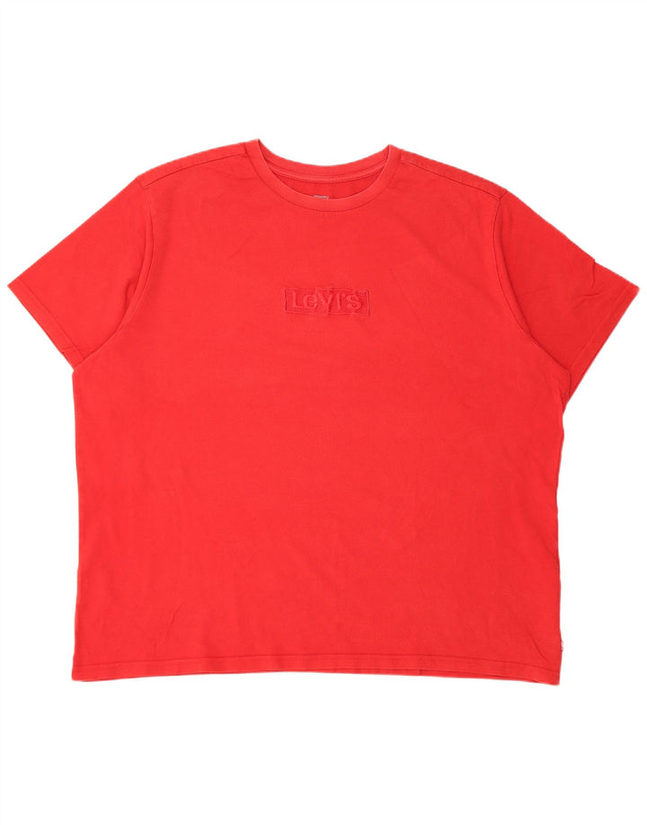 Levi's Mens Graphic T-Shirt Top 2XL Red Cotton