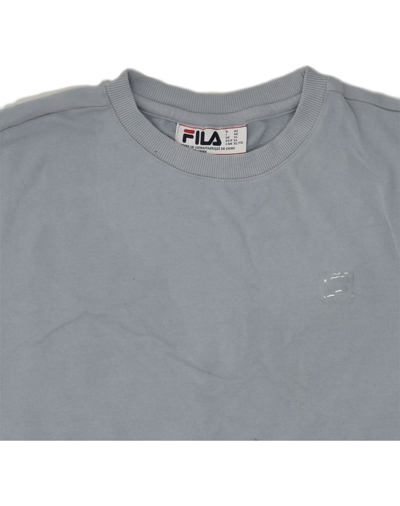 FILA Womens Sweatshirt Jumper UK 18 XL Grey Cotton | Vintage Fila | Thrift | Second-Hand Fila | Used Clothing | Messina Hembry 