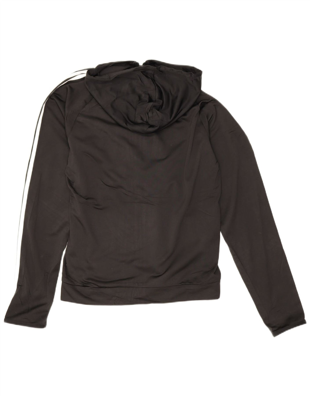 Adidas Mens Zip Hoodie Sweater Medium Black Polyester