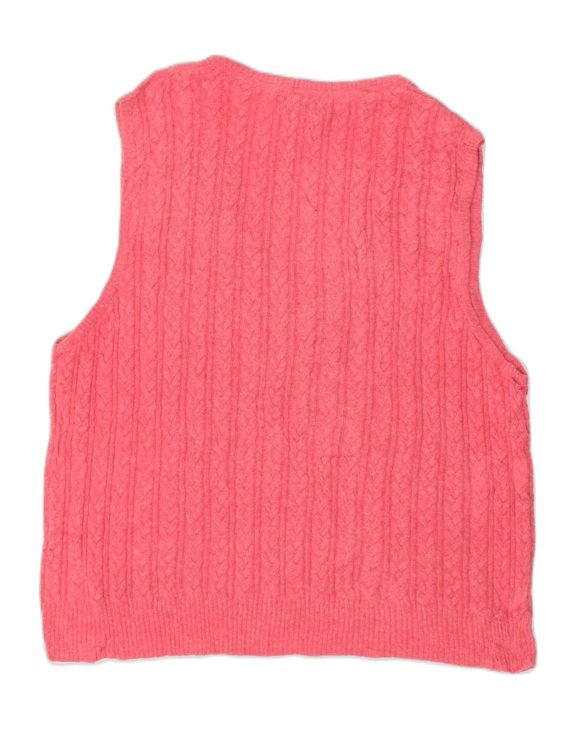 EDDIE BAUER Womens Vest Tank Top UK 20 2XL Pink Cotton | Vintage Eddie Bauer | Thrift | Second-Hand Eddie Bauer | Used Clothing | Messina Hembry 