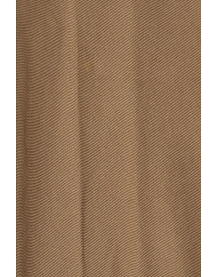 Marks & Spencer Mens Straight Suit Trousers W38 L31 Brown Cotton