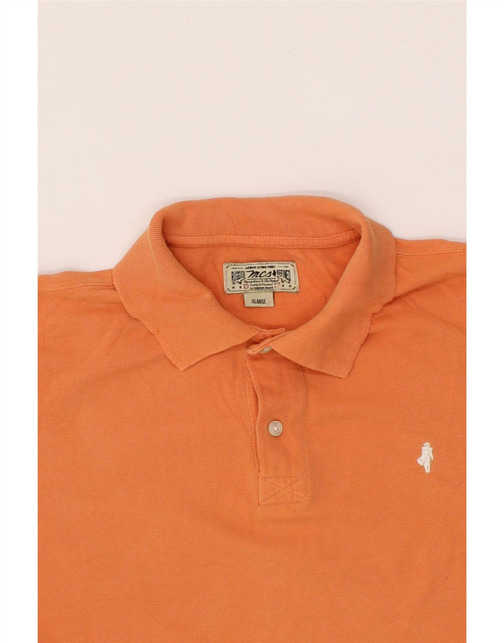 MARLBORO CLASSICS Mens Polo Shirt XL Orange Cotton Vintage Marlboro Classics and Second-Hand Marlboro Classics from Messina Hembry 