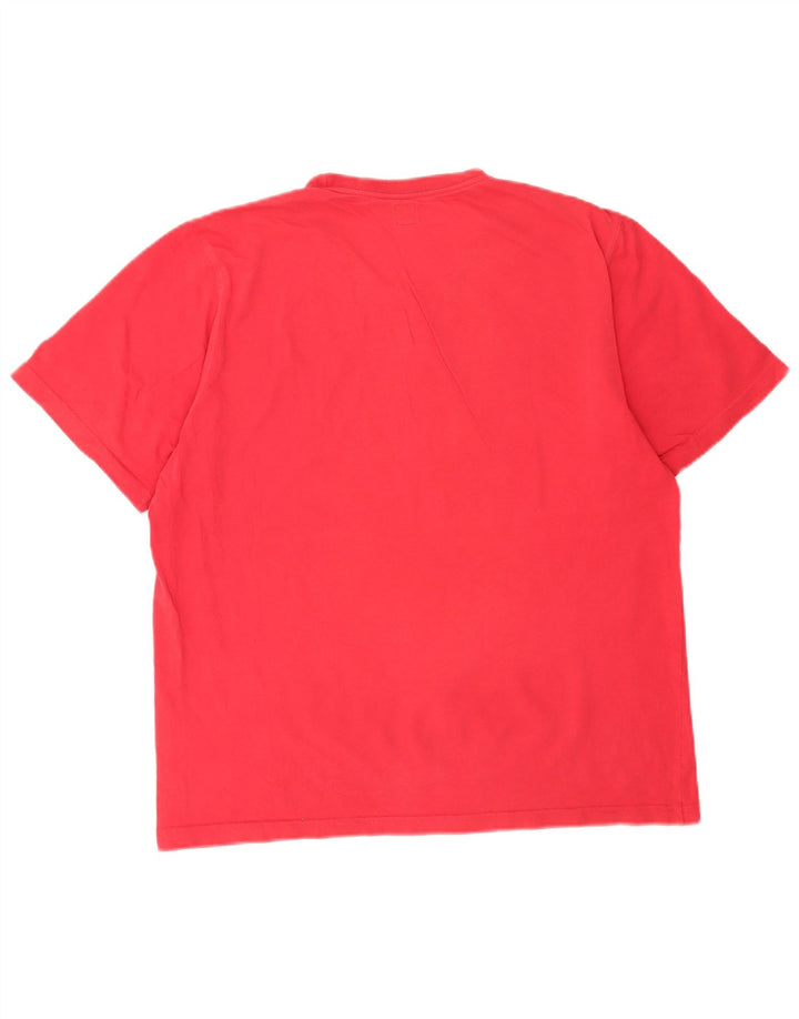 Adidas Mens Graphic T-Shirt Top Large Red Cotton