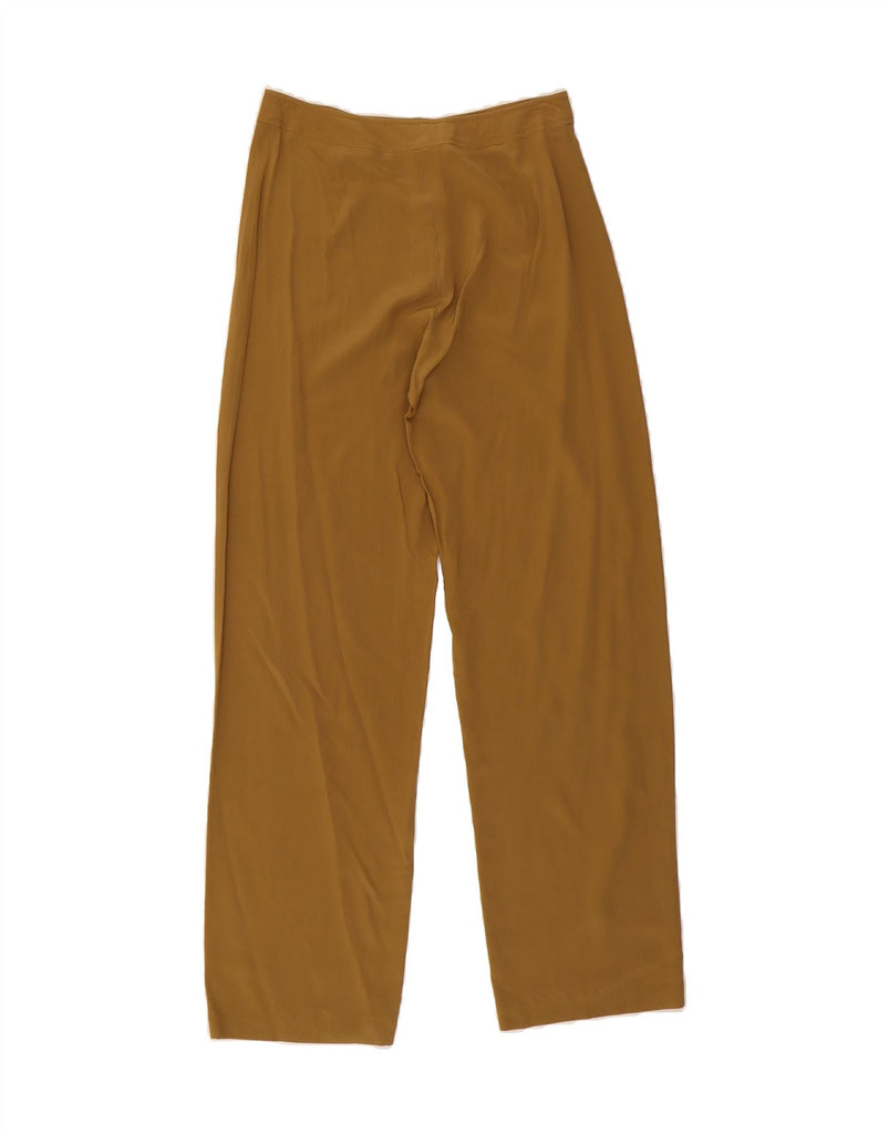 MARELLA Womens High Waist Casual Trousers UK 12 Medium W28 L30 Khaki Vintage Marella and Second-Hand Marella from Messina Hembry 