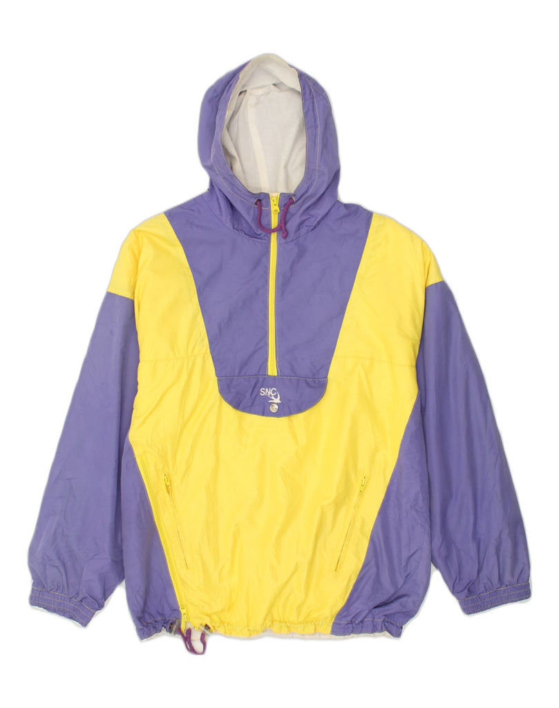 VINTAGE Mens Hooded Pullover Rain Jacket EU 54 2XL Purple Colourblock | Vintage Vintage | Thrift | Second-Hand Vintage | Used Clothing | Messina Hembry 