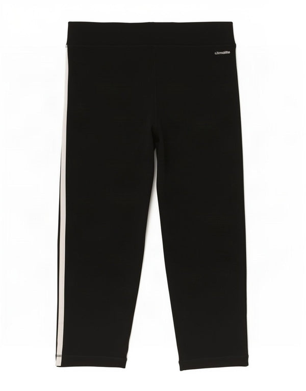 Adidas Girls Climalite Capri Leggings 14-15 Years Black Polyester