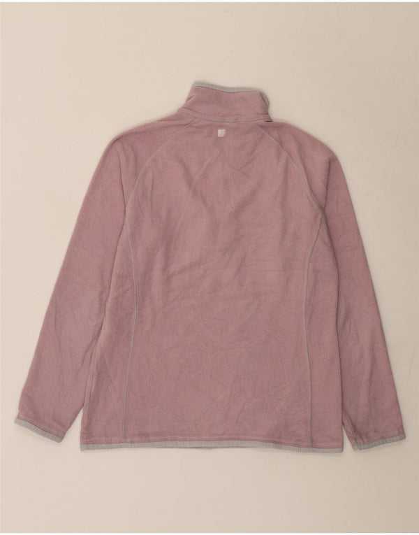 Mountain Warehouse Womens Zip Neck Fleece Jumper UK 12 Medium Pink