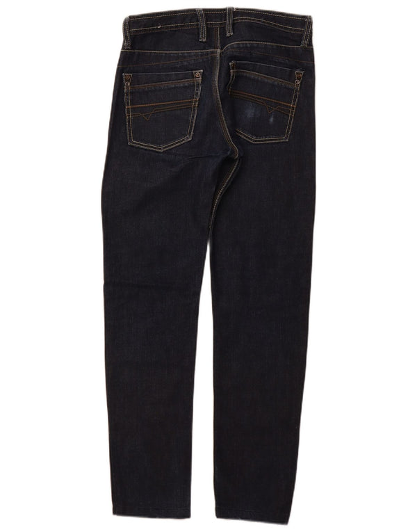 DIESEL Boys Straight Jeans 11-12 Years W28 L27 Navy Blue Cotton