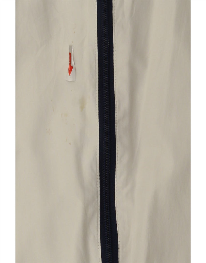 Diadora Mens Tracksuit Top Jacket Medium White Colourblock Polyester