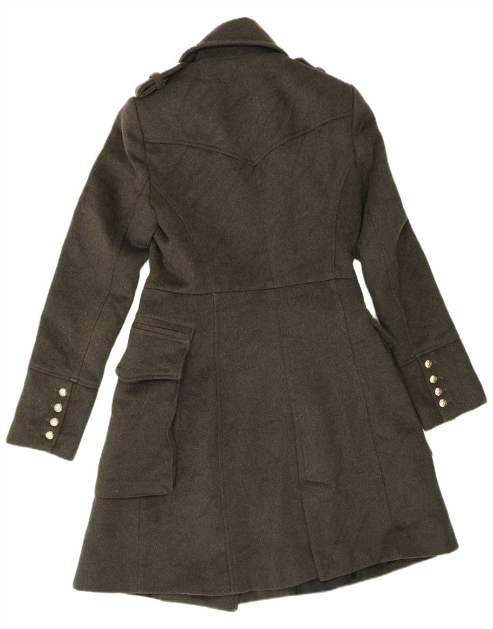 Zara Womens Trench Coat UK 10 Small Khaki