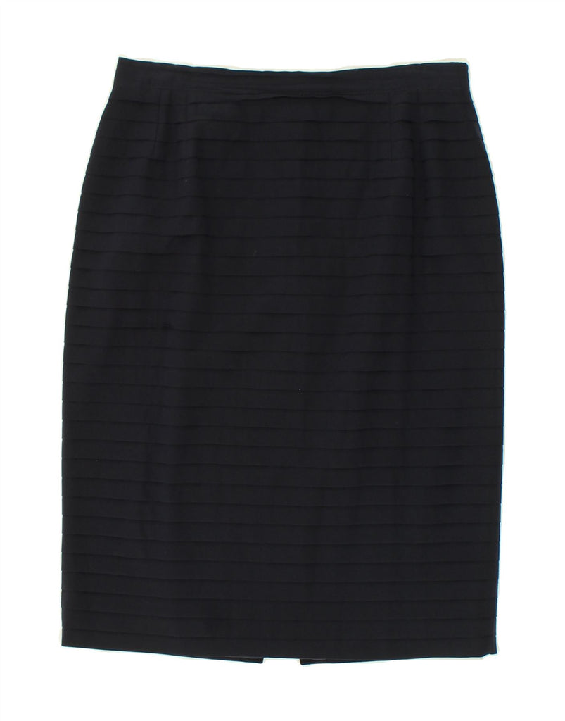 RENATO BALESTRA Womens Pencil Skirt EU 40 Medium W30  Navy Blue Striped Vintage Renato Balestra and Second-Hand Renato Balestra from Messina Hembry 