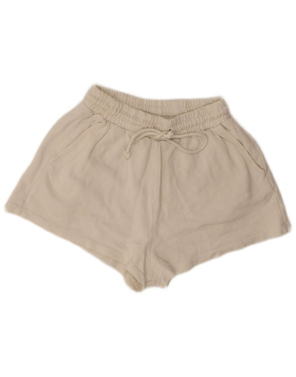 Zara Womens Sport Shorts Small  White Cotton